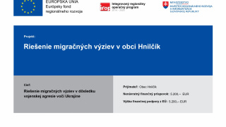 Riešenie migračných výziev v obci Hnilčík